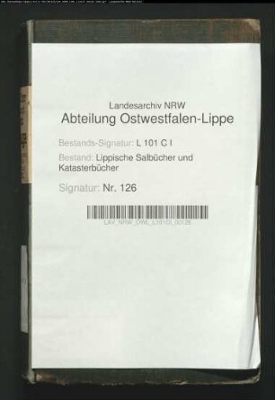 Konzept des Salbuchs der ehem. Vogtei Lage von 1855, Bd. 2