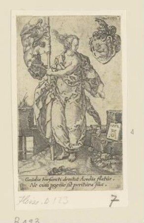 Der Fleiß (Aldegrever, Tugenden und Laster, 1552)