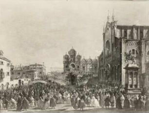 Papst Pius 6. segnet die Venezianer