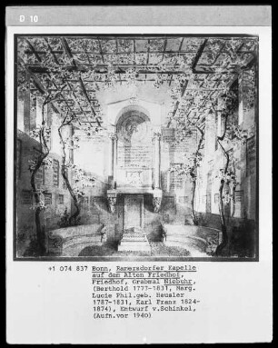 Grabmal Niebuhr in der Ramersdorfer Kapelle (Entwurf Karl Friedrich Schinkel)