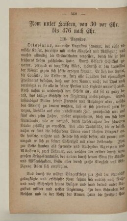 Rom unter Kaisern, von 30 vor Chr. bis 476 nach Chr.