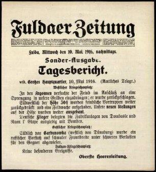 Ausgabe vom Mittwoch, den 10. Mai 1916.