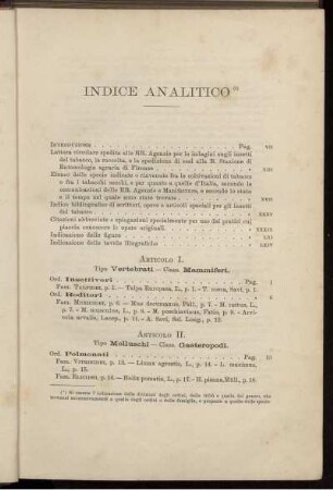 Indice Analitico