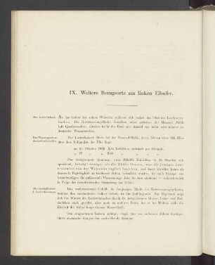 IX. Weitere Bezugsorte am linken Elbufer