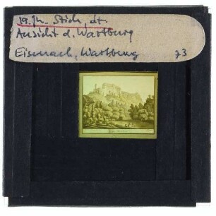 unbekannt, Ansicht des Wartburgs bei Eisenach