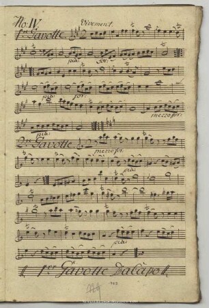 4. Anonymus, Gavottes, A-Dur