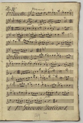 4. Anonymus, Gavottes, A-Dur