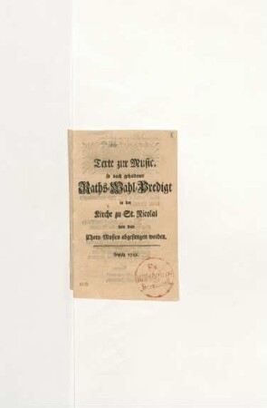 Kantatentext (Druck)