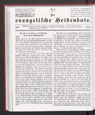 Nr. 6. Juni. 1861
