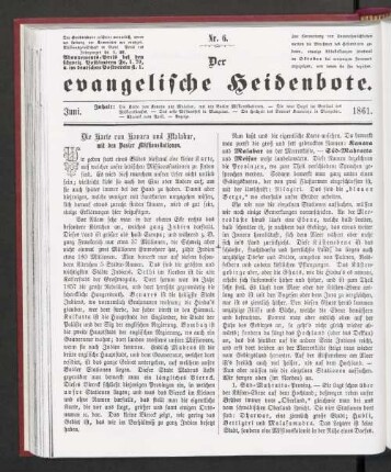 Nr. 6. Juni. 1861