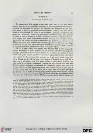 Capitolo II. Esposizione topografica