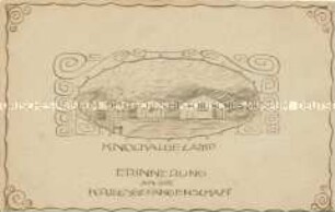 Postkarte zur Erinnerung an die englische Kriegsgefangenschaft