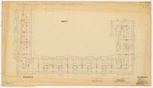 Wohnhausbebauung Mannheimer Straße, Berlin-Wilmersdorf: Block 2: Grundriss Dachgeschoss 1:100
