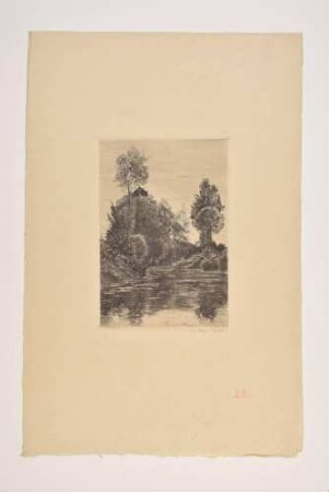 Landschaft mit See