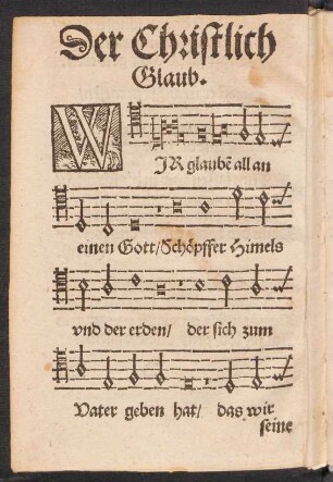 Der Christlich || Glaub. ||