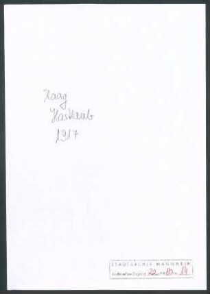 Hartlaub, [Gustav Friedrich], Kunsthalle Mannheim, Schriftwechsel mit Wichert