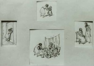 Illustration zu Charles Dickens "Der Weihnachtsabend"