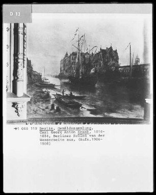 Berliner Schloß von der Wasserseite aus