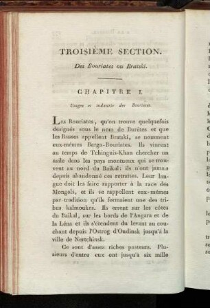 Troisième section