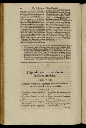 Tit. VII. De Dispensatione matrimonii in gradibus prohibitis.