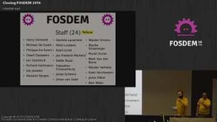 Closing Fosdem 2016