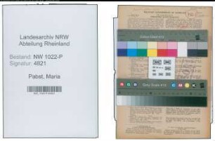 Entnazifizierung Maria Pabst , geb. 24.01.1901 (Lehrerin)