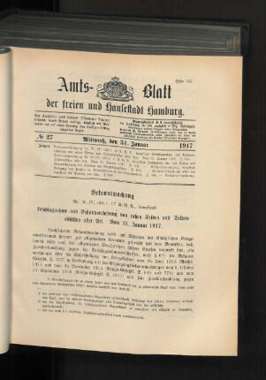 No. 27, 31. Januar 1917