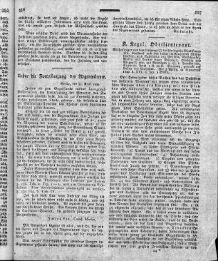 Ueber die Fortpflanzung der Regenwürmer.