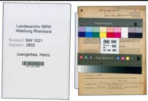 Entnazifizierung Heinz Juengerkes , geb. 31.03.1909 (Buchhalter)