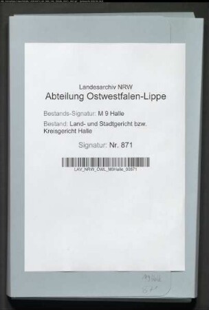 Vormundschaftsakte: Bölling, Sophie Johanne Eleonore Wilhelmine