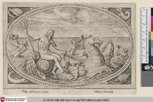 [Neptune in a Shell Drawn by Horses; Neptun mit zwei Hippokampen]