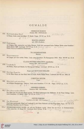 Gemälde (Nr. 455-570)