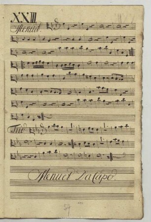 23. Anonymus, Menuette, F-Dur
