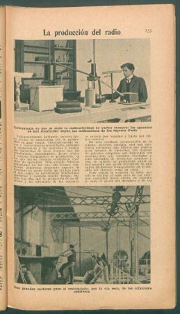 La producción del radio