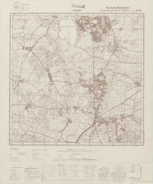 3746 Zossen, Topographische Karte 1:25000 (4cm - Karte)