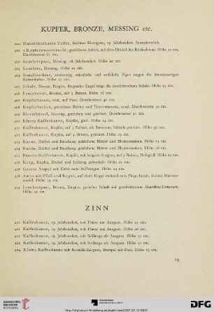 Zinn (Nr. 420-457)