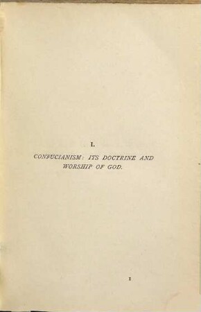 The Religions of China : Confucianism and Tâoism described and compared with Christianity