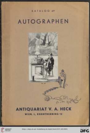 Nr. 69: Katalog: Autographen