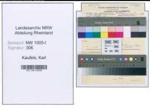 Entnazifizierung Karl Kaufels , geb. (Handelsvertreter)