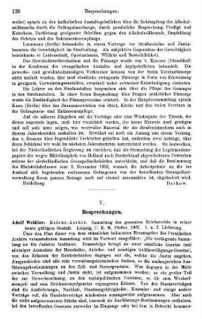 138-144, V. Besprechungen