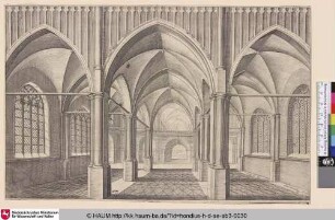 [Innenansicht einer gotischen Kirche; Interior View of a Church in the Gothic Style]