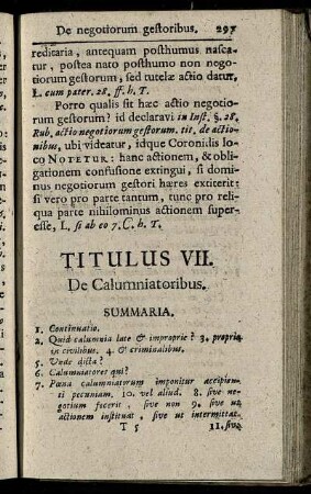 Titulus VII. De Calumniatoribus.