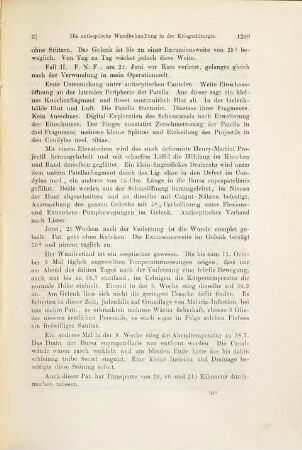 Die antiseptische Wundbehandlung in der Kriegschirurgie