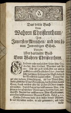 Vorrede Uber das dritte Buch ...