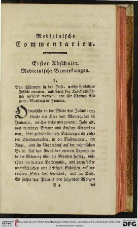 Medicinische Commentarien