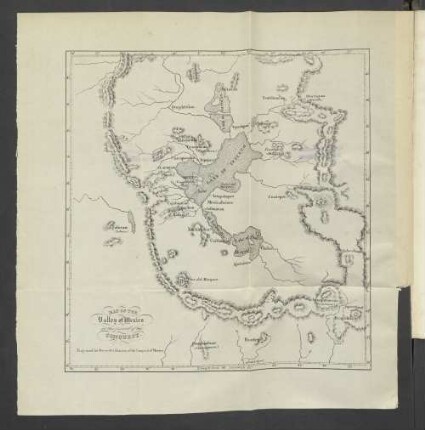 Map of the Valley of Mexico at the period of the conquest