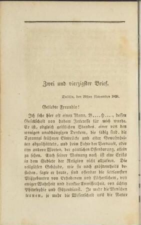 Zwei und vierzigster Brief.