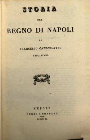 Storia del regno di Napoli