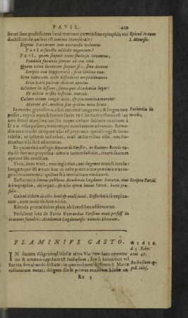 Flaminius Gasto.