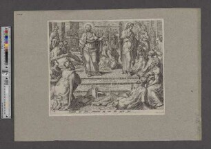 [Petrus und Johannes mit ihrem Gefolge]